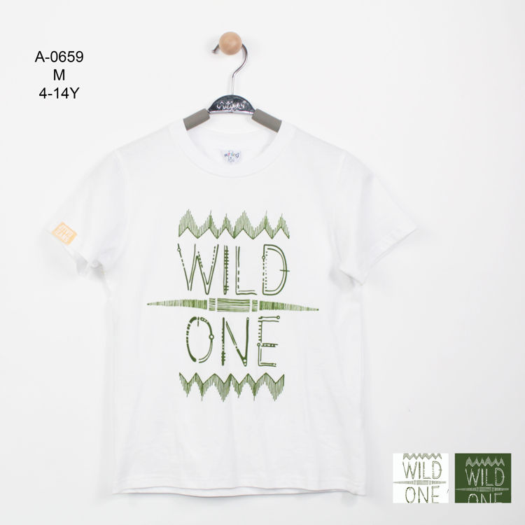 Picture of A0659- BOYS COTTON TOP / T-SHIRT - 4-14 YEARS - WILD ONE